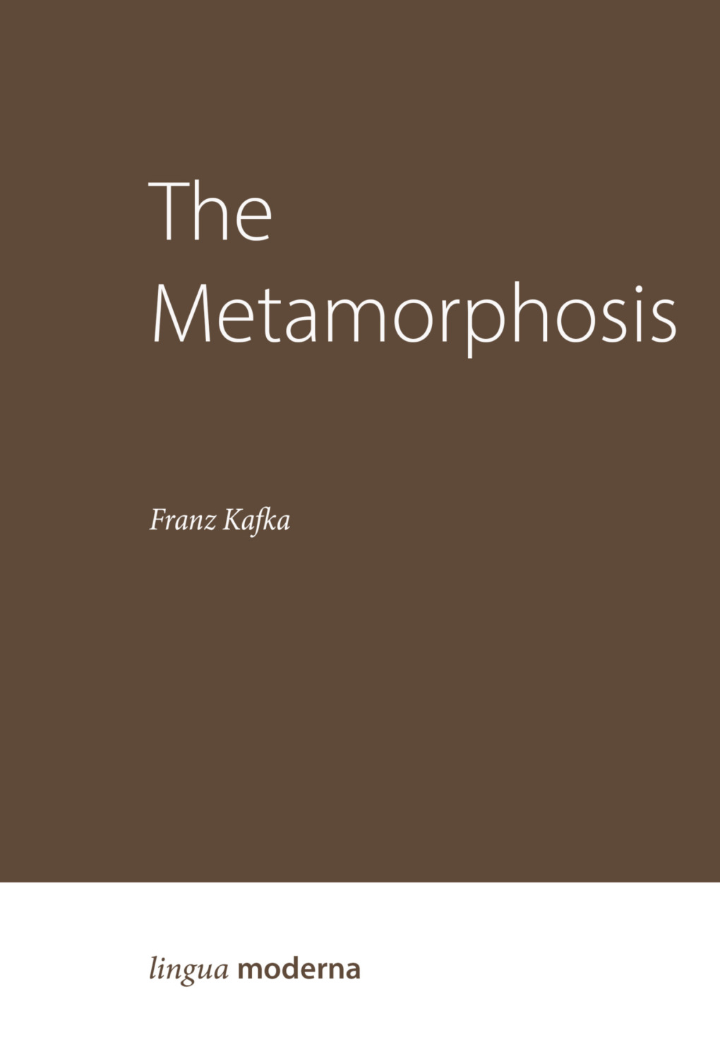 Обложка книги «The Metamorphosis»