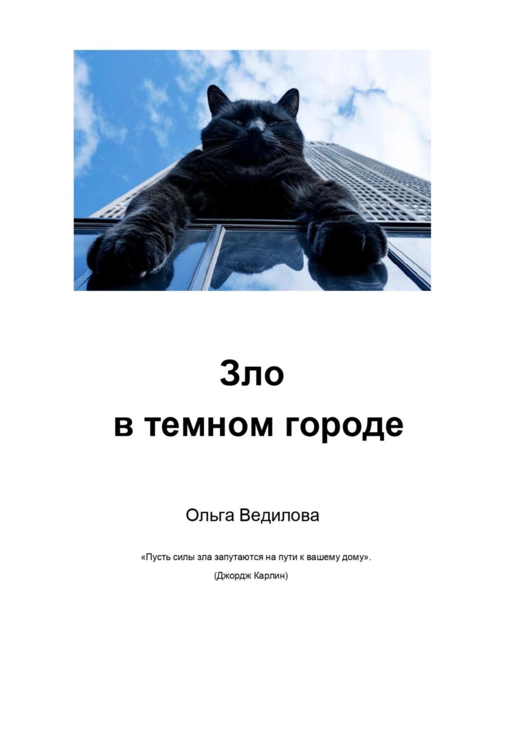 Обложка книги «Зло в темном городе»