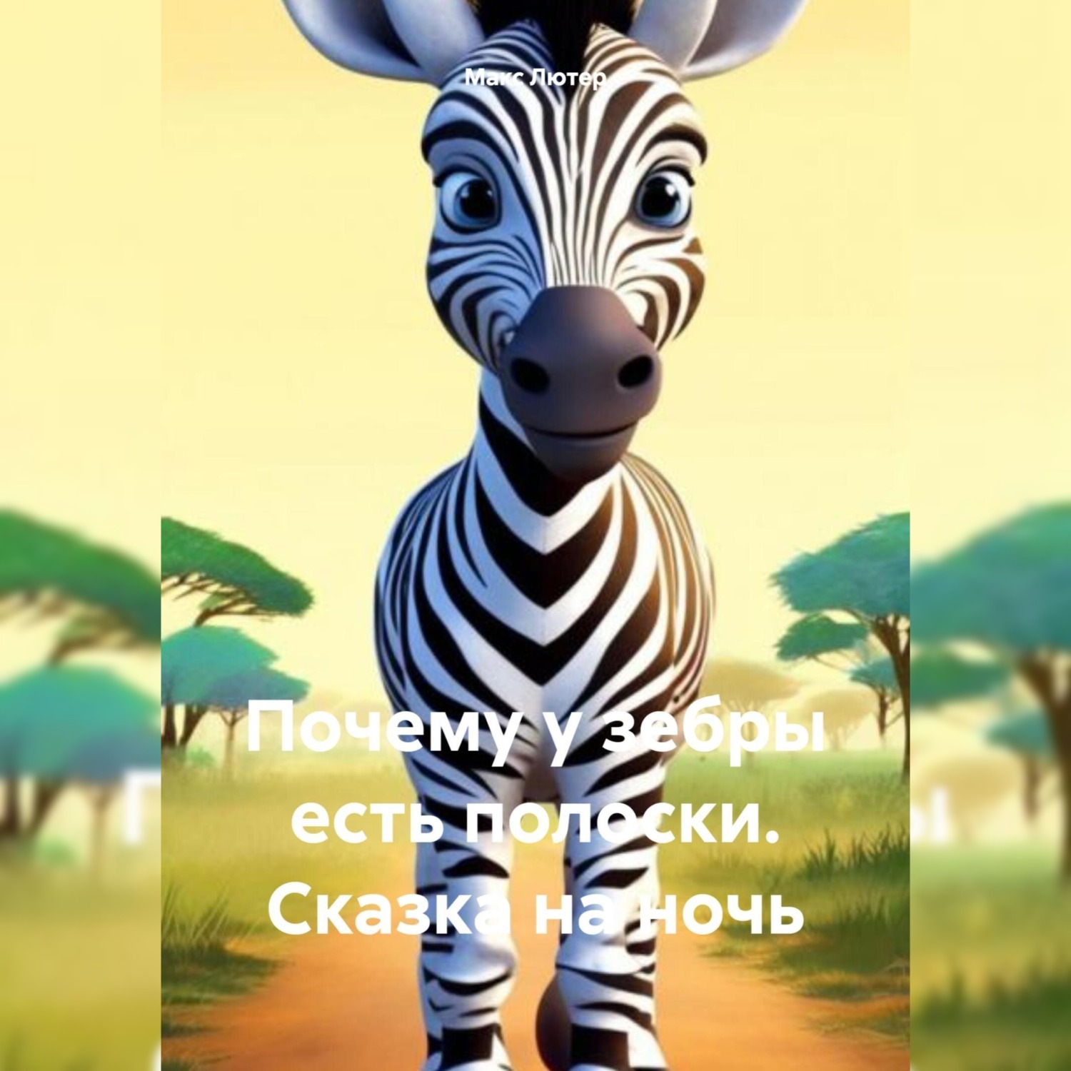 Обложка книги «Почему у зебры есть полоски. Сказка на ночь»
