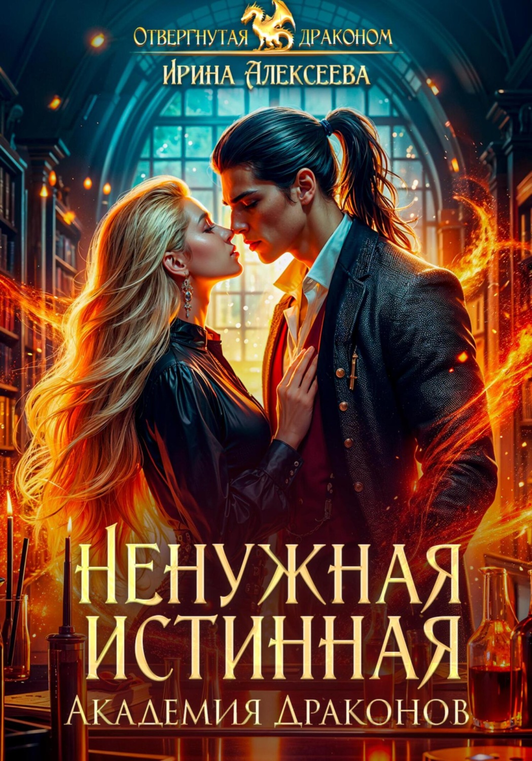 Обложка книги «Ненужная истинная. Академия Драконов»