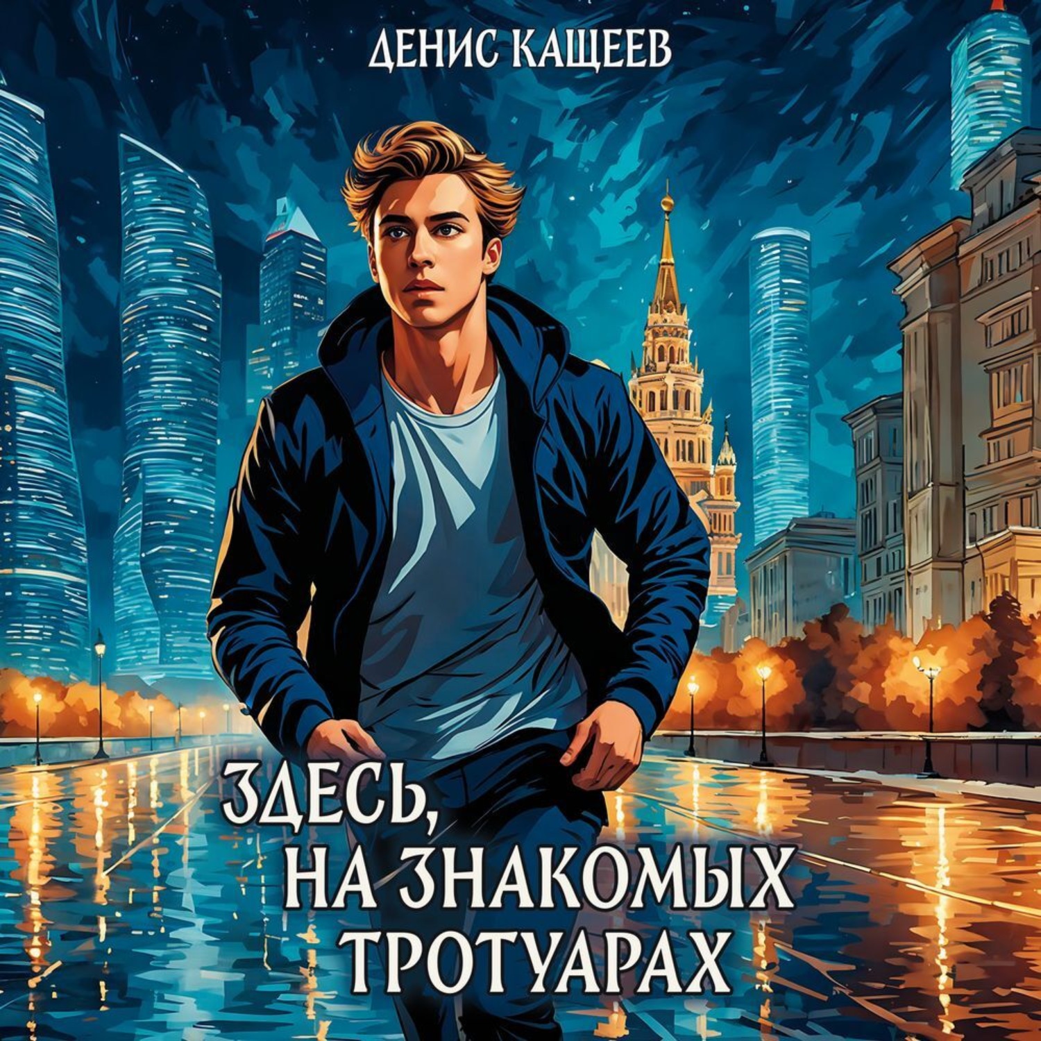 Обложка книги «Здесь на знакомых тротуарах»
