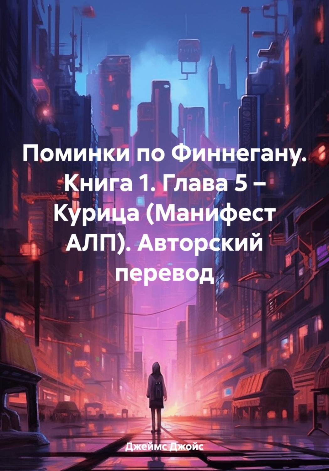 Обложка книги «Поминки по Финнегану. Книга 1. Глава 5 – Курица (Манифест АЛП). Авторский перевод»