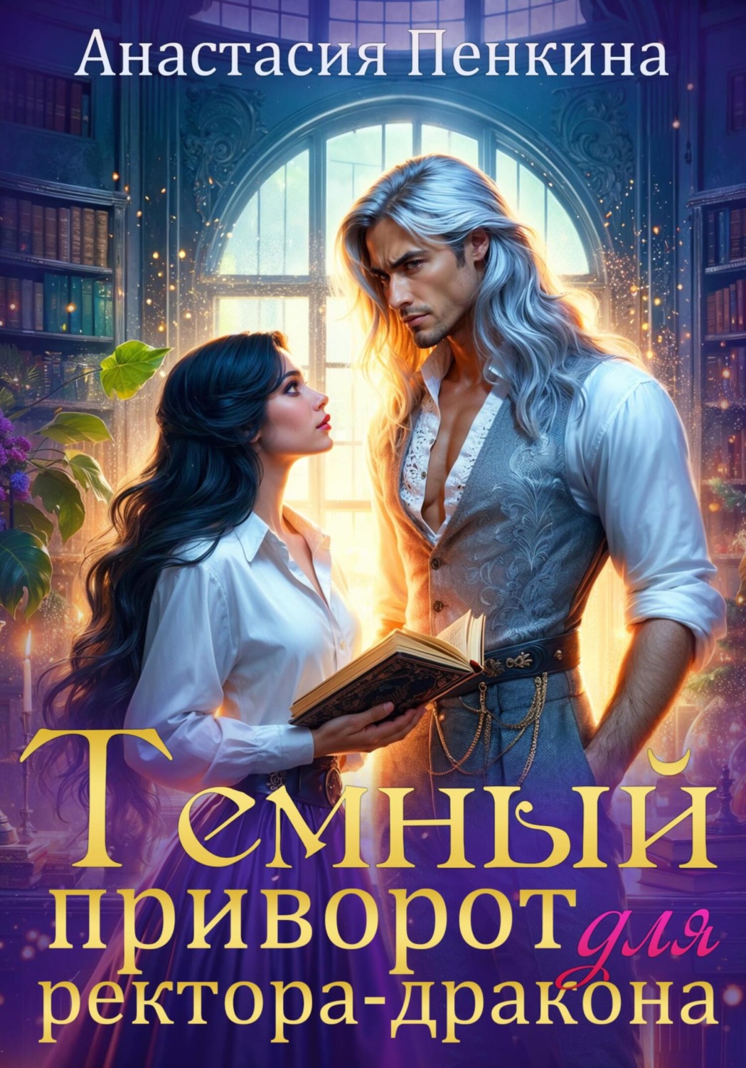 Обложка книги «Темный приворот для ректора-дракона»
