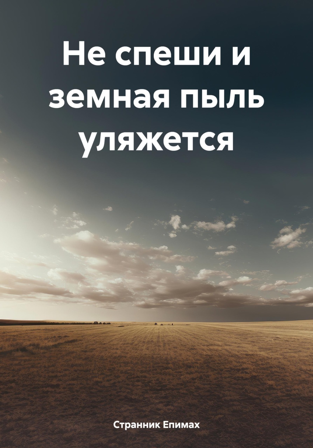 Обложка книги «Не спеши и земная пыль уляжется»