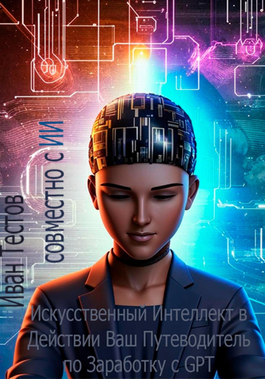 Обложка книги «Искусственный Интеллект в Действии: Ваш Путеводитель по Заработку с GPT»