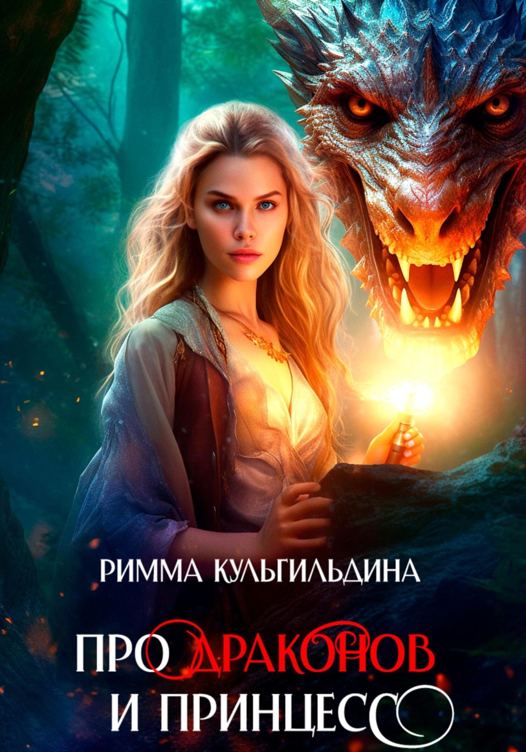 Обложка книги «Про драконов и принцесс»
