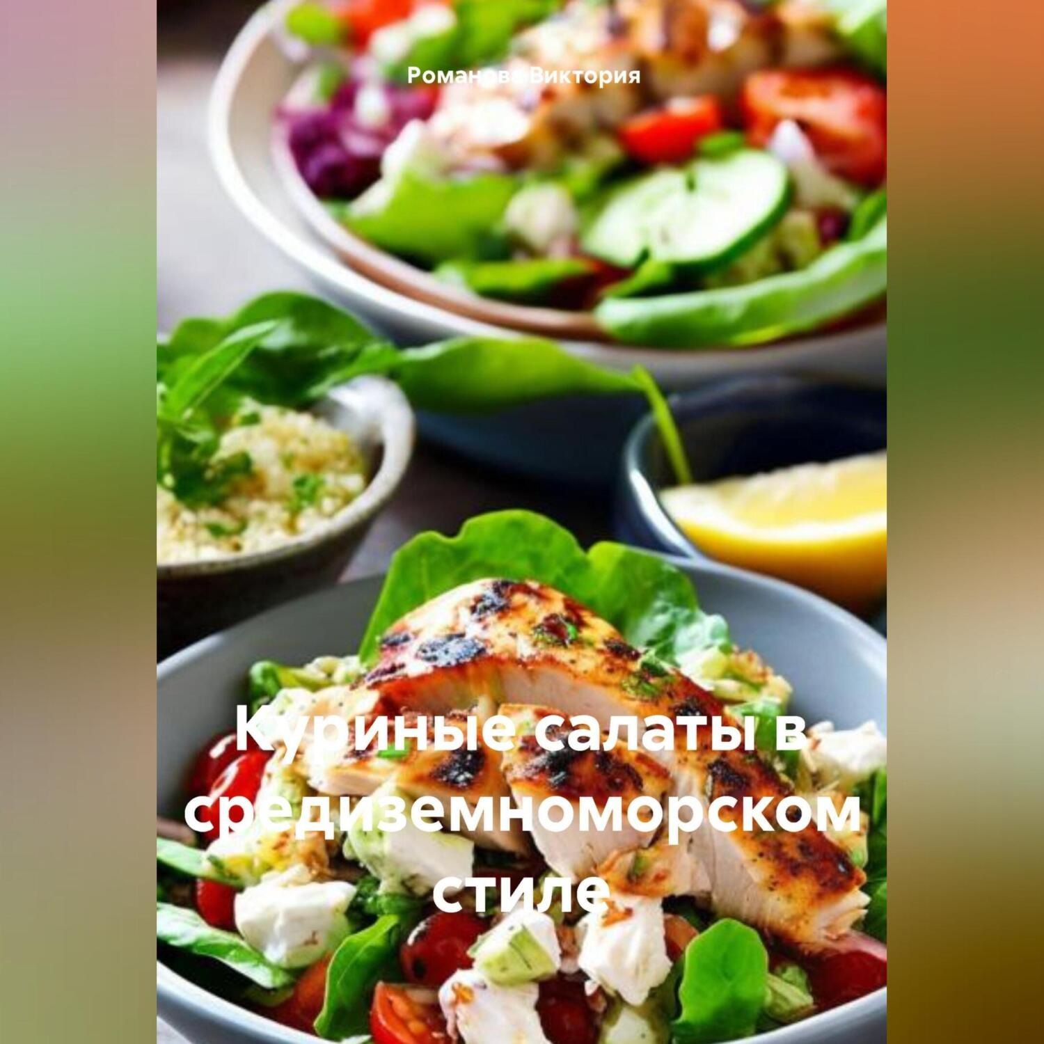 Обложка книги «Куриные салаты в средиземноморском стиле»