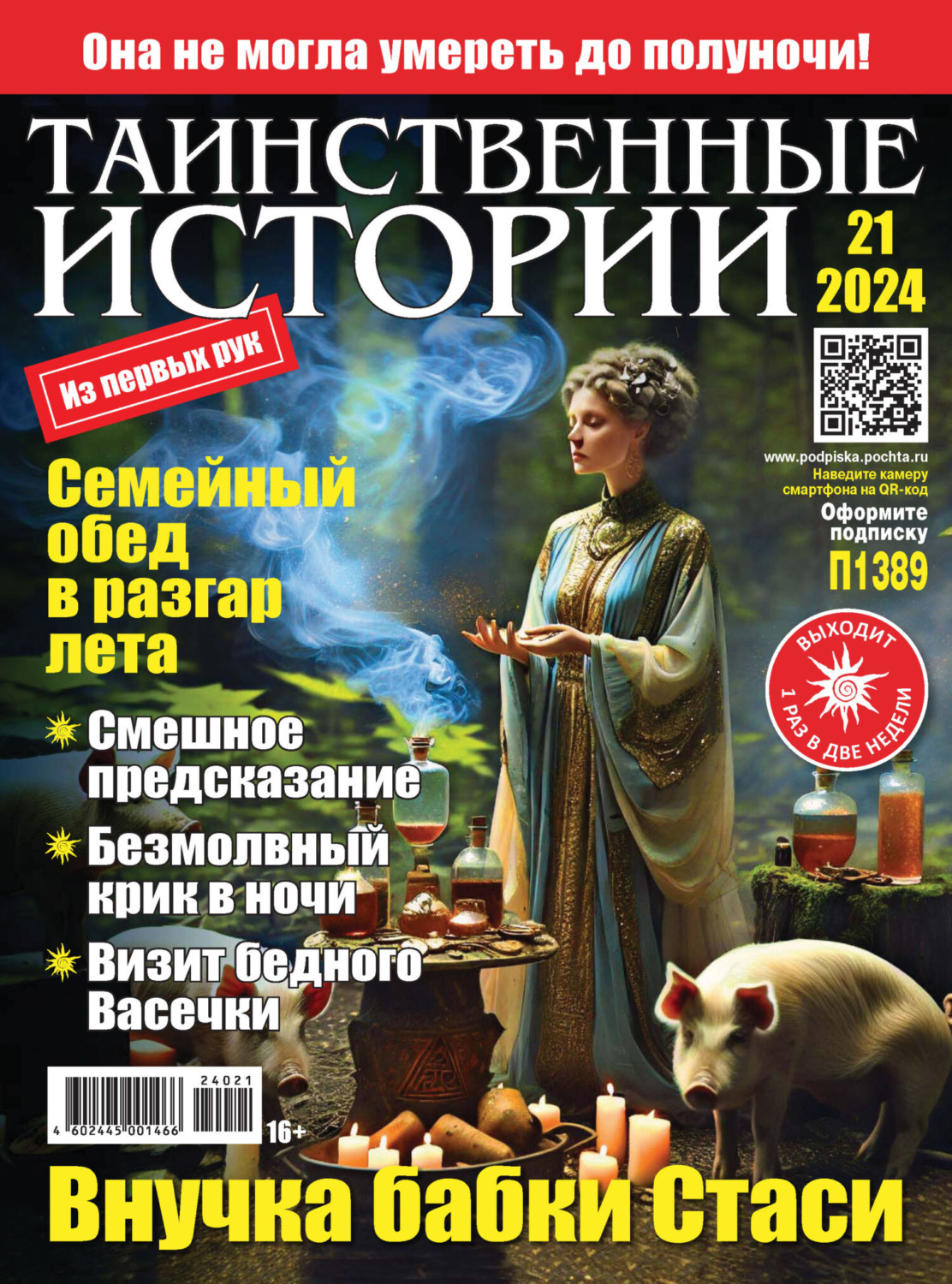 Обложка книги «Таинственные истории №21/2024»