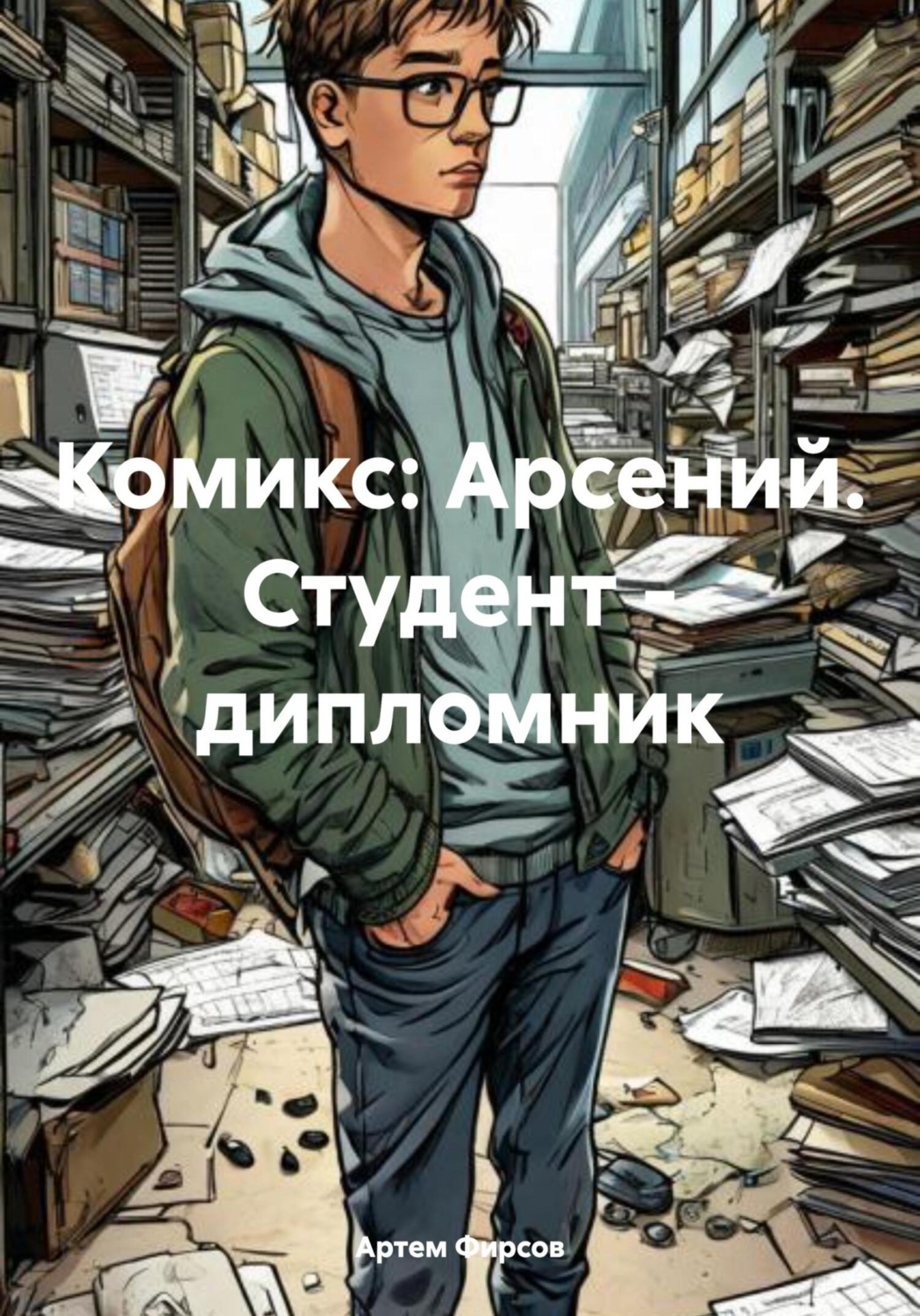 Обложка книги «Комикс: Арсений. Студент – дипломник»