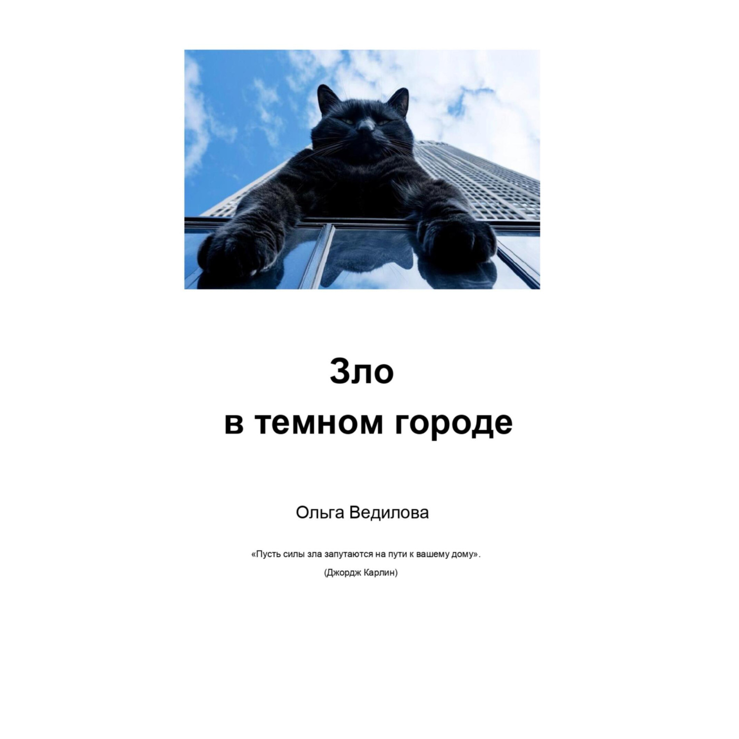 Обложка книги «Зло в темном городе»
