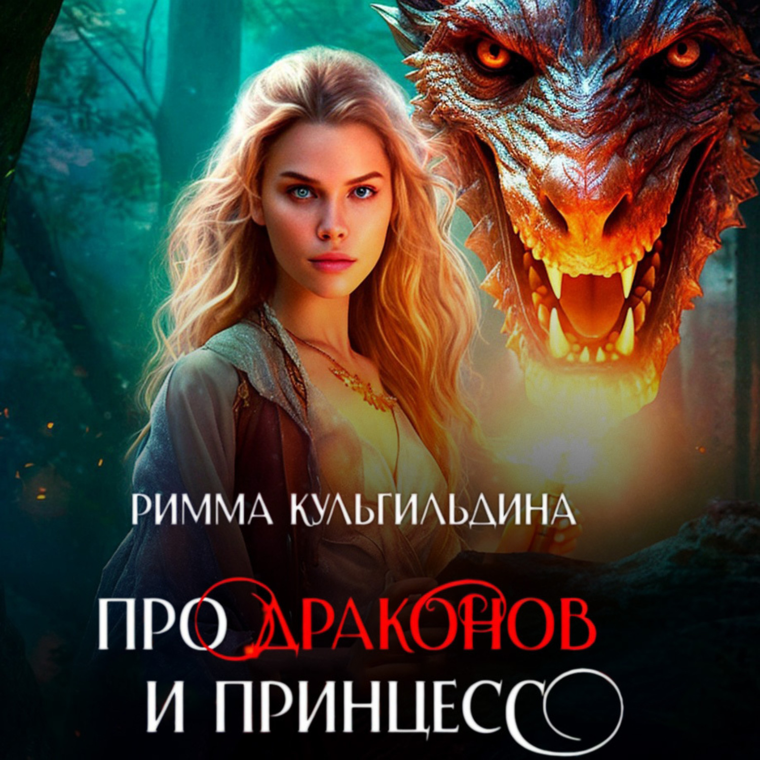 Обложка книги «Про драконов и принцесс»