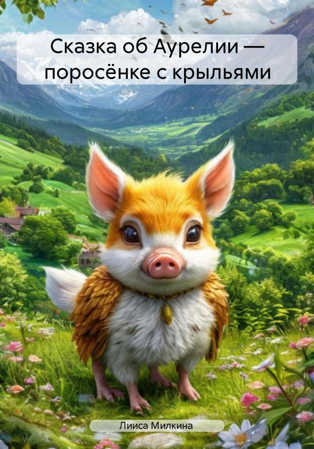 Обложка книги «Сказка об Аурелии – поросёнке с крыльями»