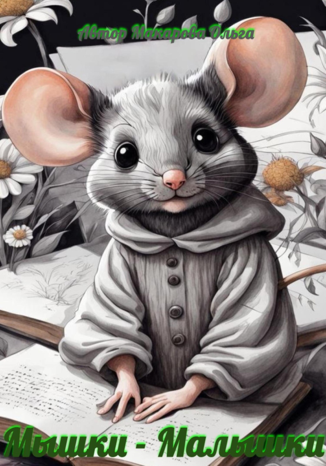 Обложка книги «Раскраска для детей и взрослых. Мышки-малышки»