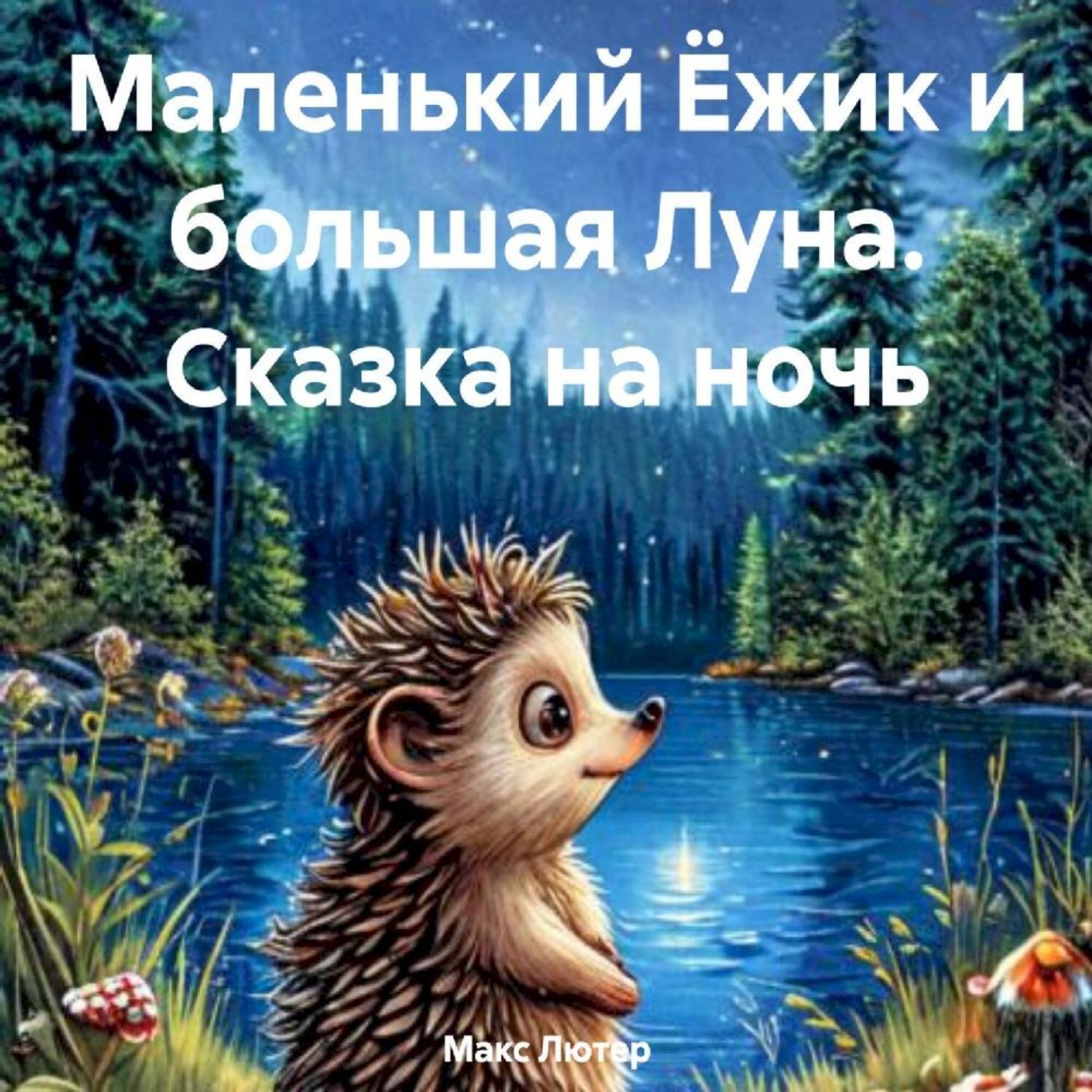 Обложка книги «Маленький Ёжик и большая Луна. Сказка на ночь»