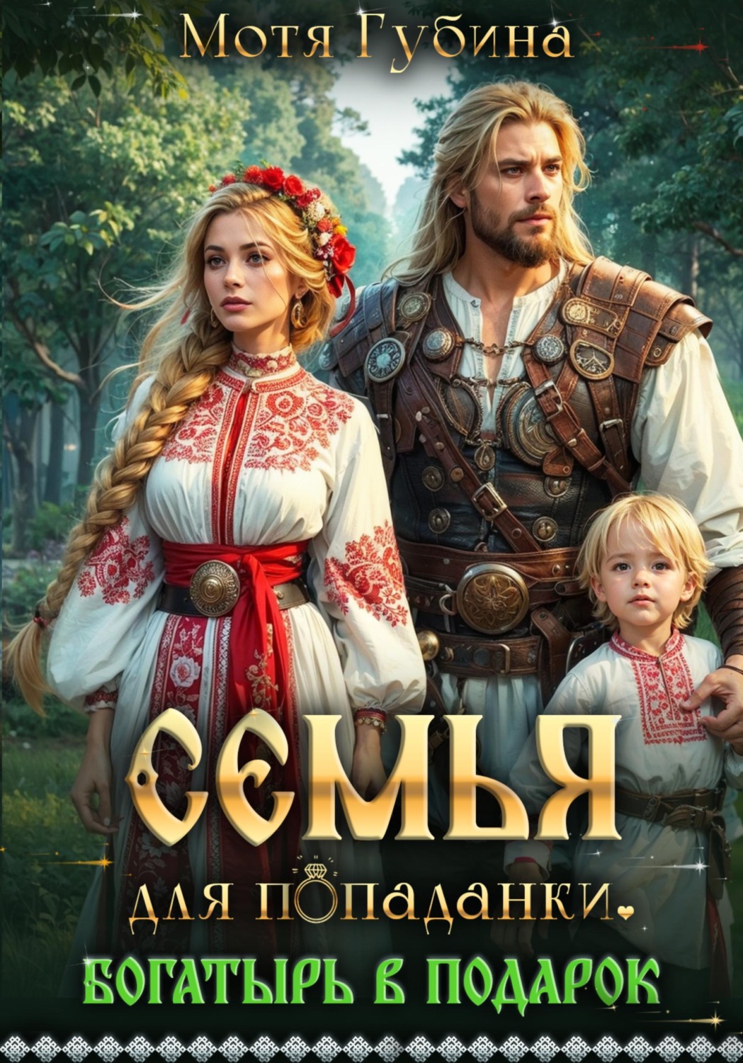 Обложка книги «Семья для попаданки. Богатырь в подарок»