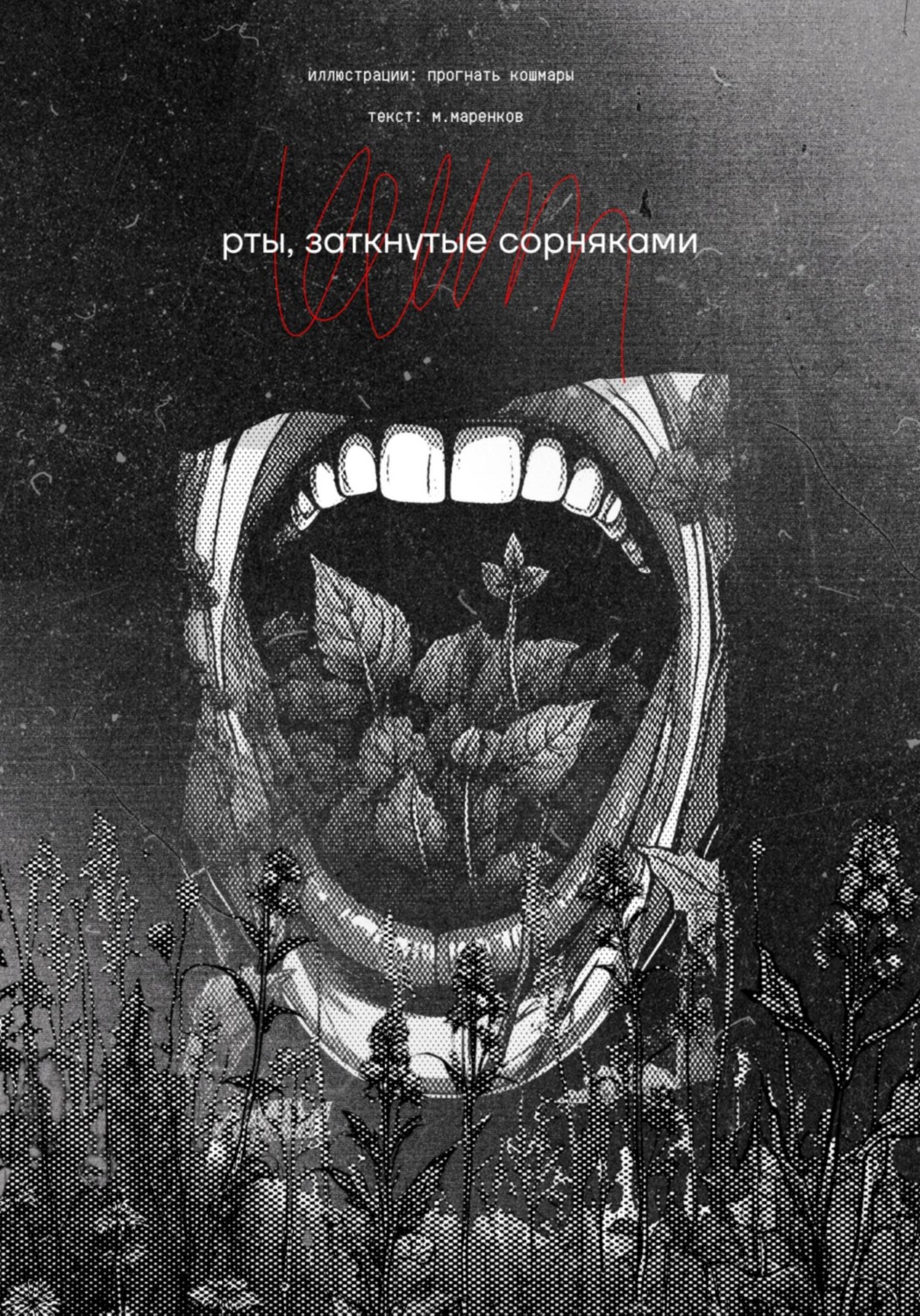 Обложка книги «Рты, заткнутые сорняками»