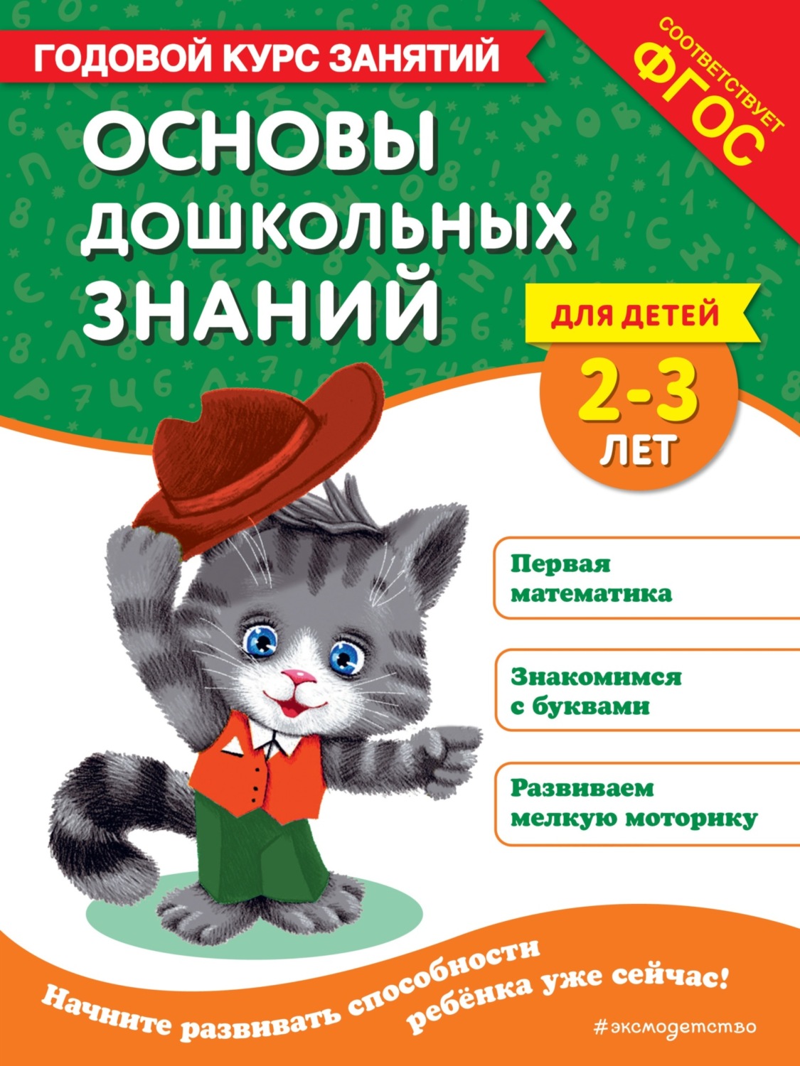 Обложка книги «Основы дошкольных знаний для детей 2-3 лет. Годовой курс занятий»