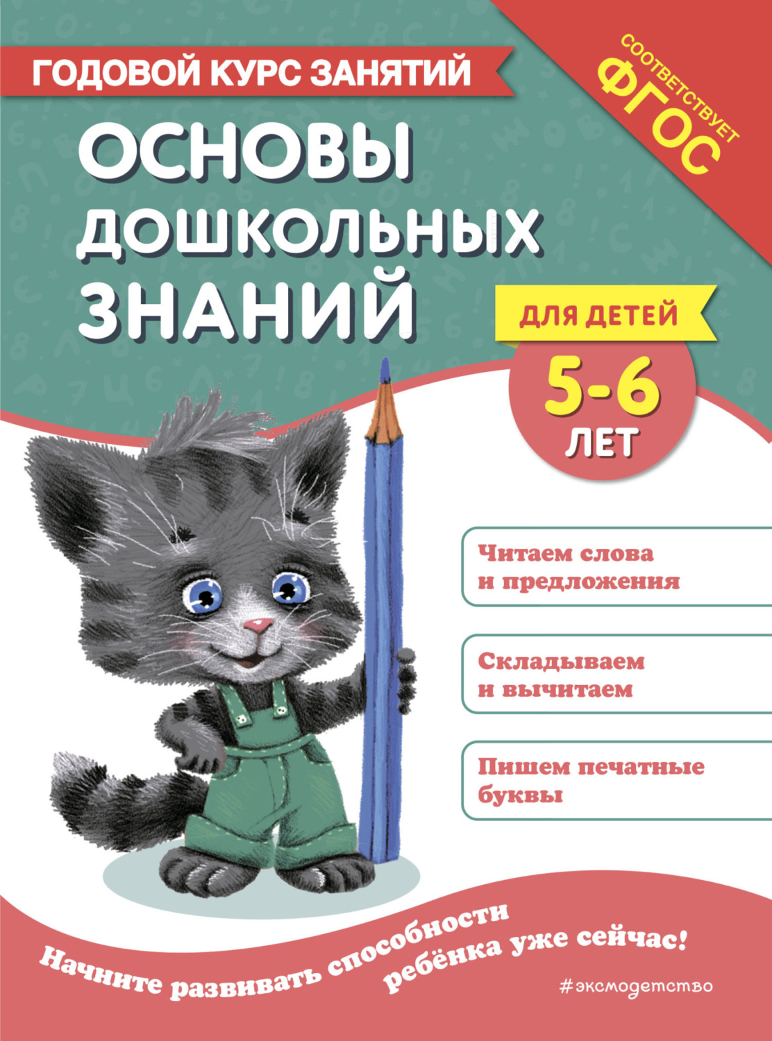 Обложка книги «Основы дошкольных знаний для детей 5-6 лет. Годовой курс занятий»