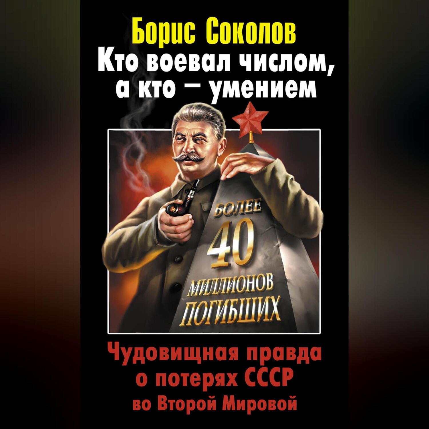 Обложка книги «Кто воевал числом, а кто – умением. Чудовищная правда о потерях СССР во Второй Мировой»