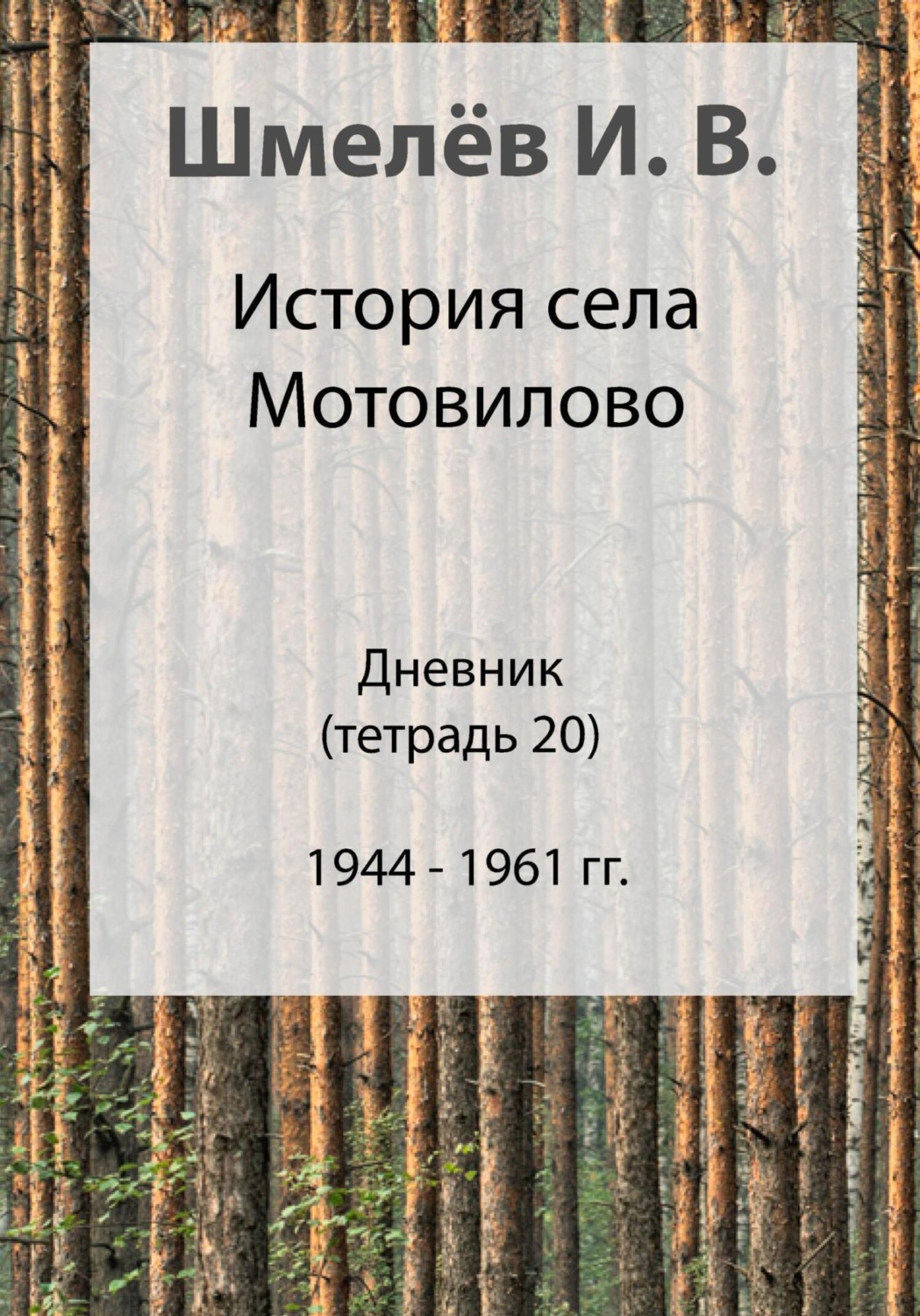 Обложка книги «История села Мотовилово. Дневник. Тетрадь 20»