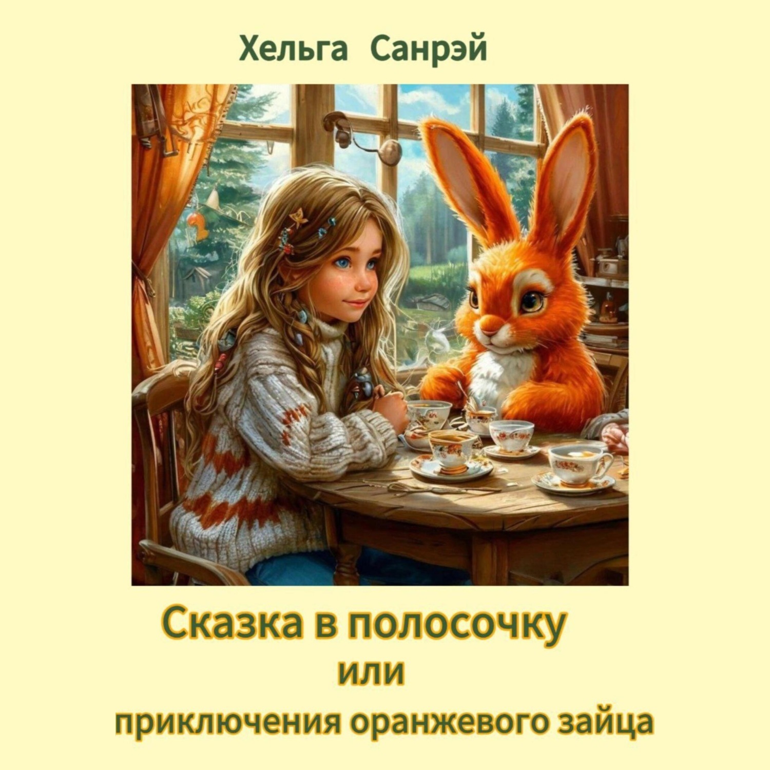 Обложка книги «Сказка в полосочку или приключения оранжевого зайца»