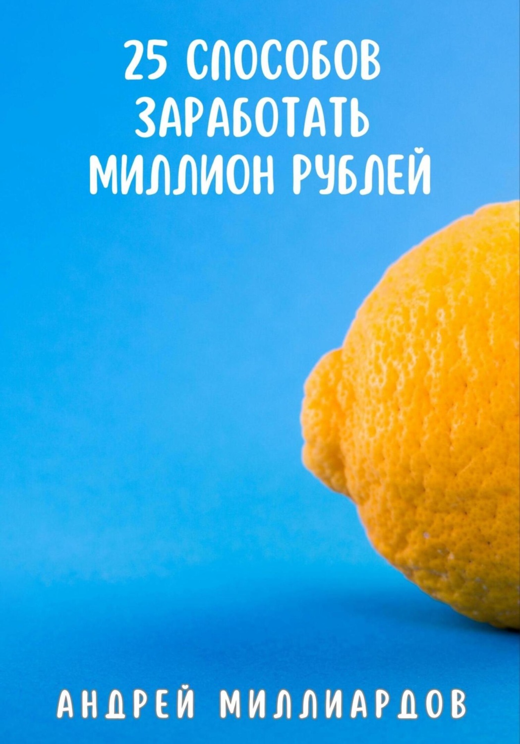 Обложка книги «25 способов заработать миллион рублей»