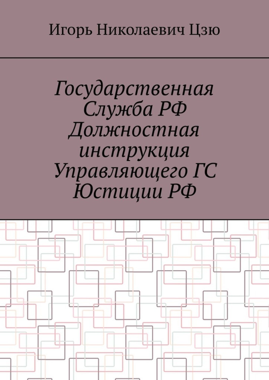 Обложка книги «Государственная служба РФ. Должностная инструкция управляющего ГС юстиции РФ»