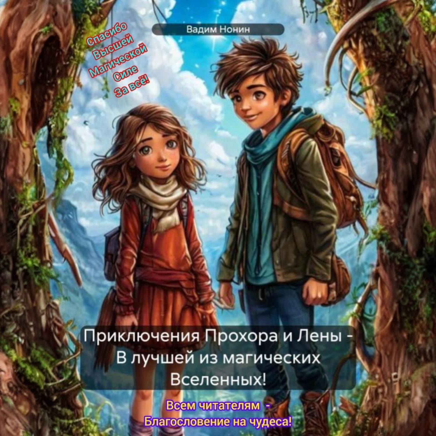 Обложка книги «Приключения Прохора и Лены – В лучшей из магических Вселенных!»