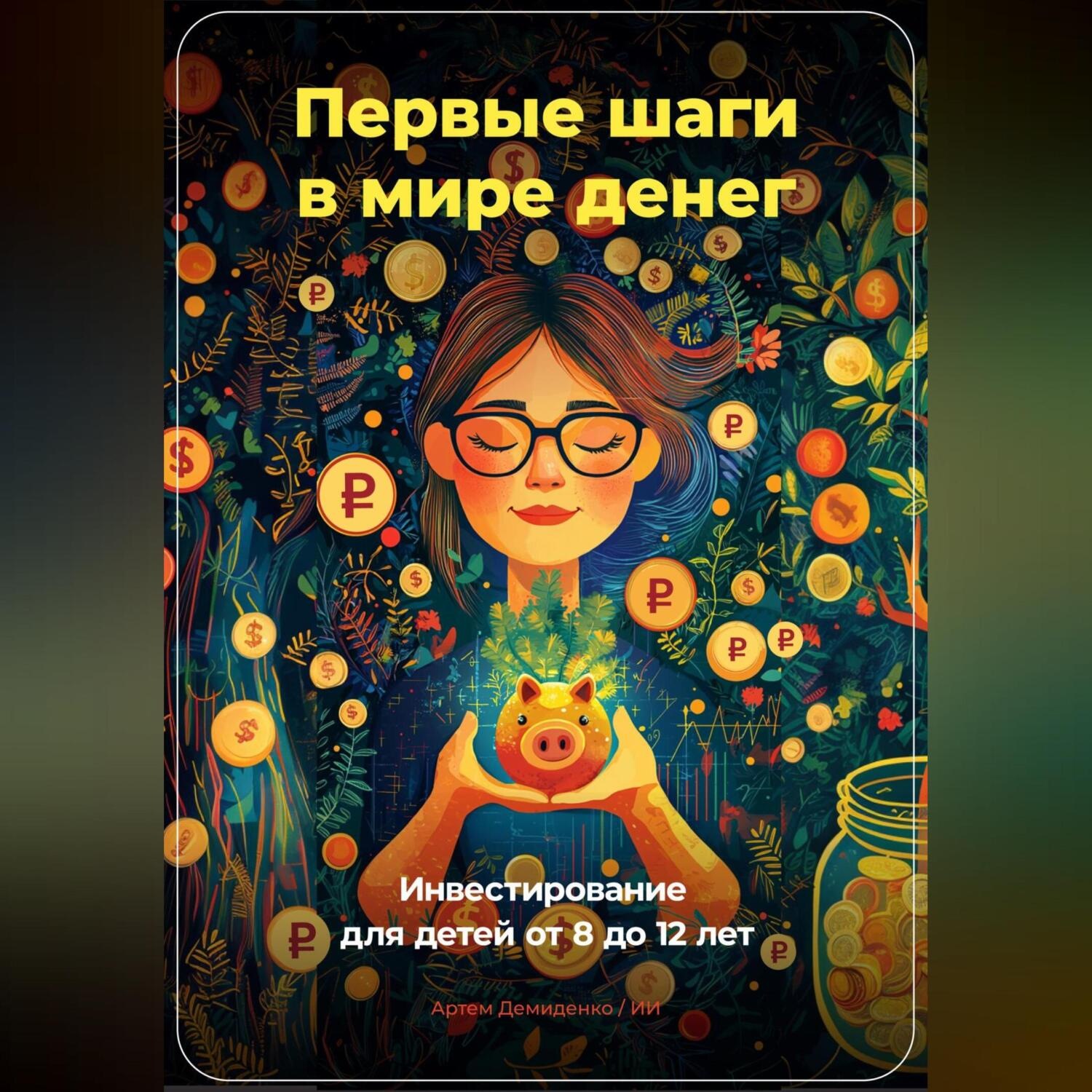 Обложка книги «Первые шаги в мире денег: Инвестирование для детей от 8 до 12 лет»