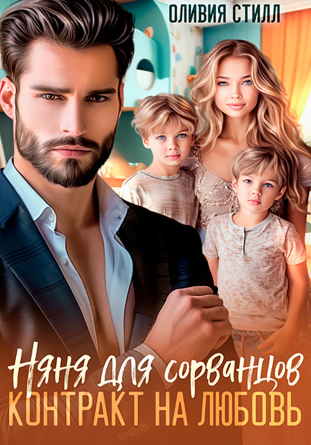 Обложка книги «Няня для сорванцов. Контракт на любовь»