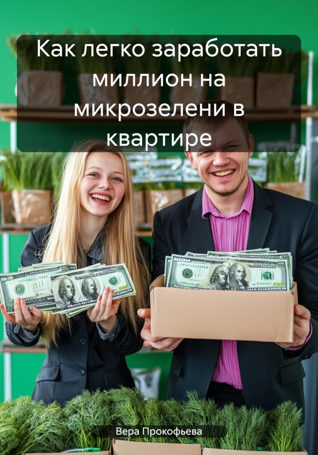 Обложка книги «Как легко заработать миллион на микрозелени в квартире»