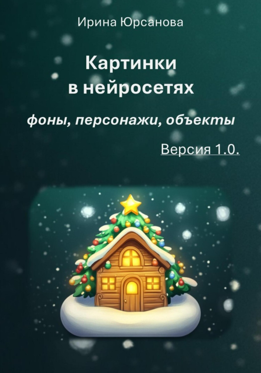 Обложка книги «Картинки в нейросетях: фоны, персонажи, объекты. Версия 1.0»