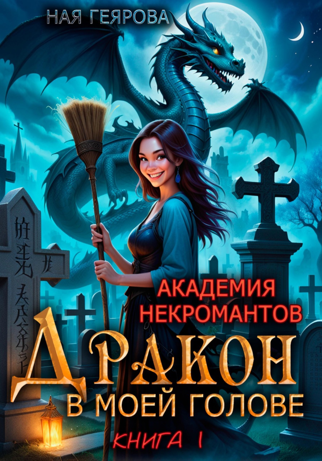 Обложка книги «Академия некромантов. Дракон в моей голове»