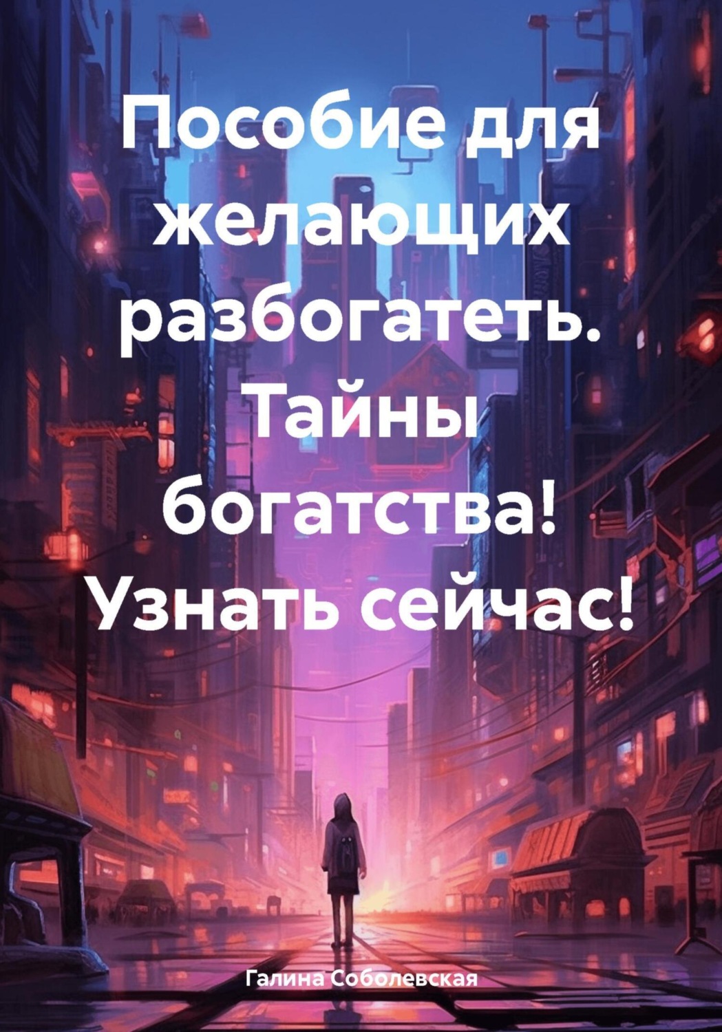 Обложка книги «Пособие для желающих разбогатеть. Тайны богатства! Узнать сейчас!»