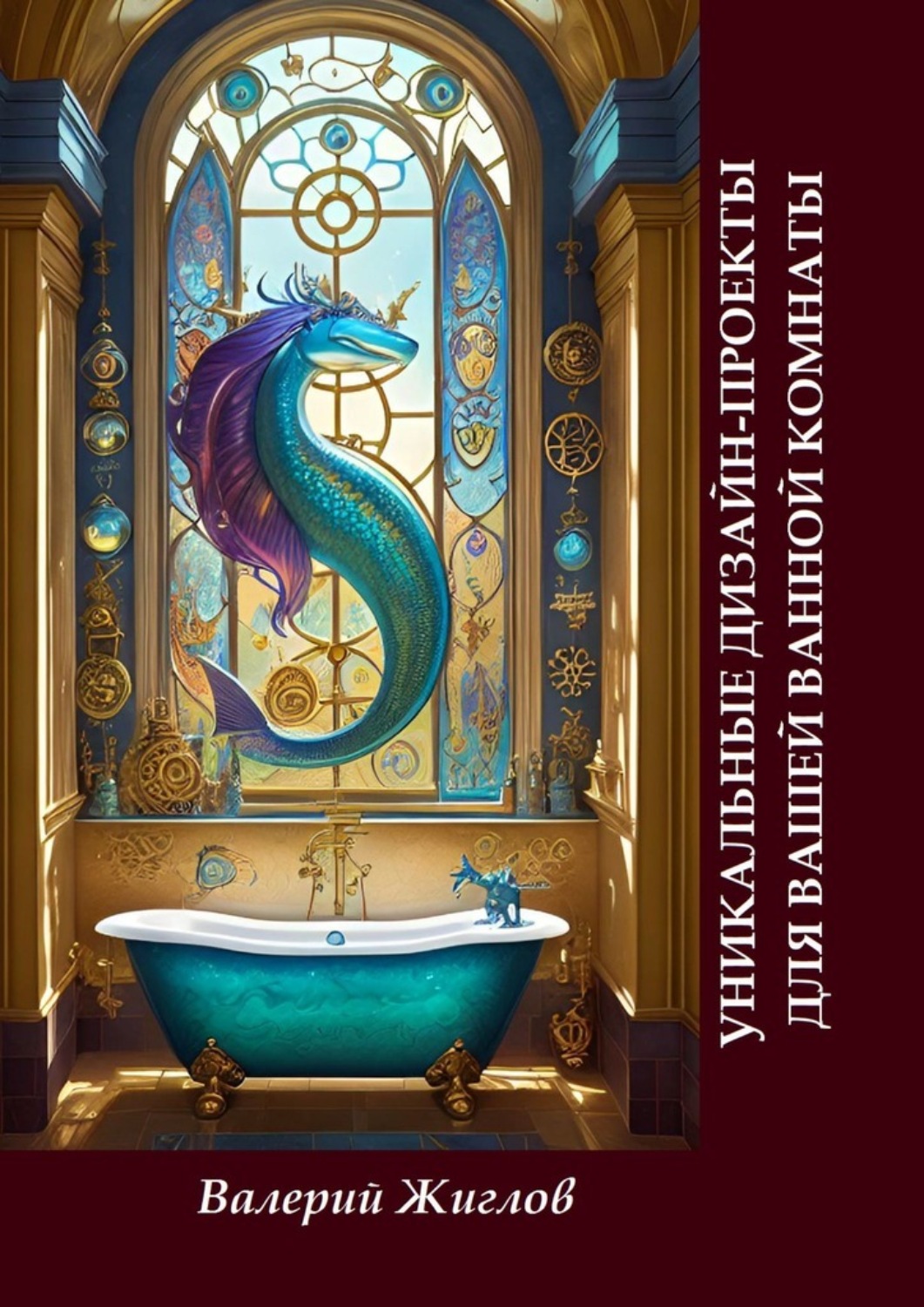 Обложка книги «Уникальные дизайн-проекты для вашей ванной комнаты»