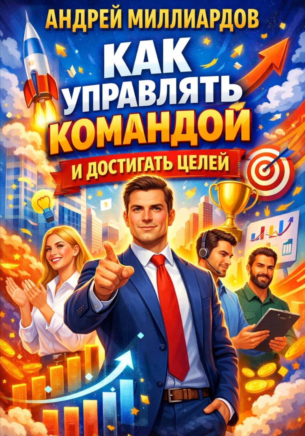 Обложка книги «Как управлять командой и достигать целей»