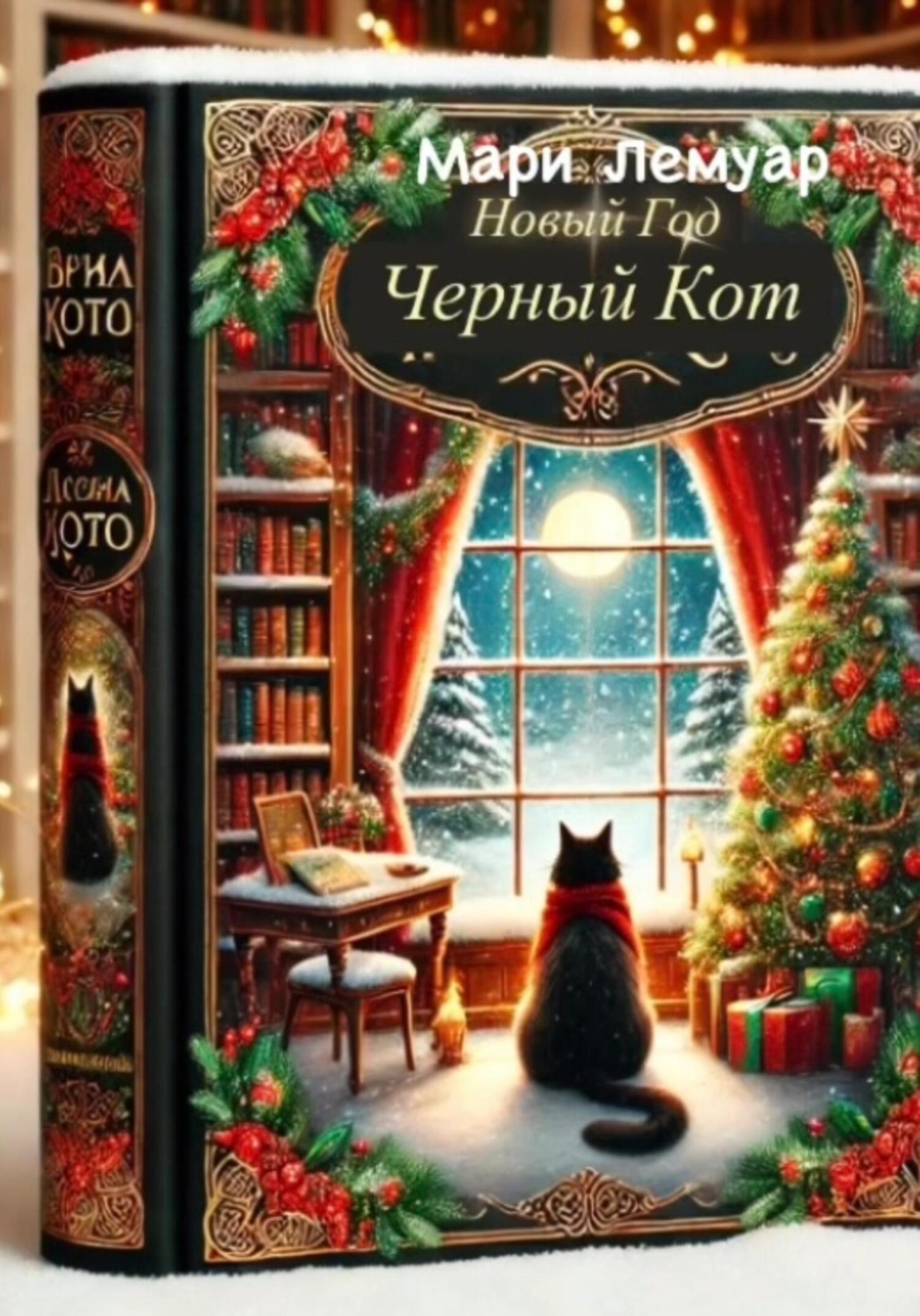 Обложка книги «Новый год.Черный кот»