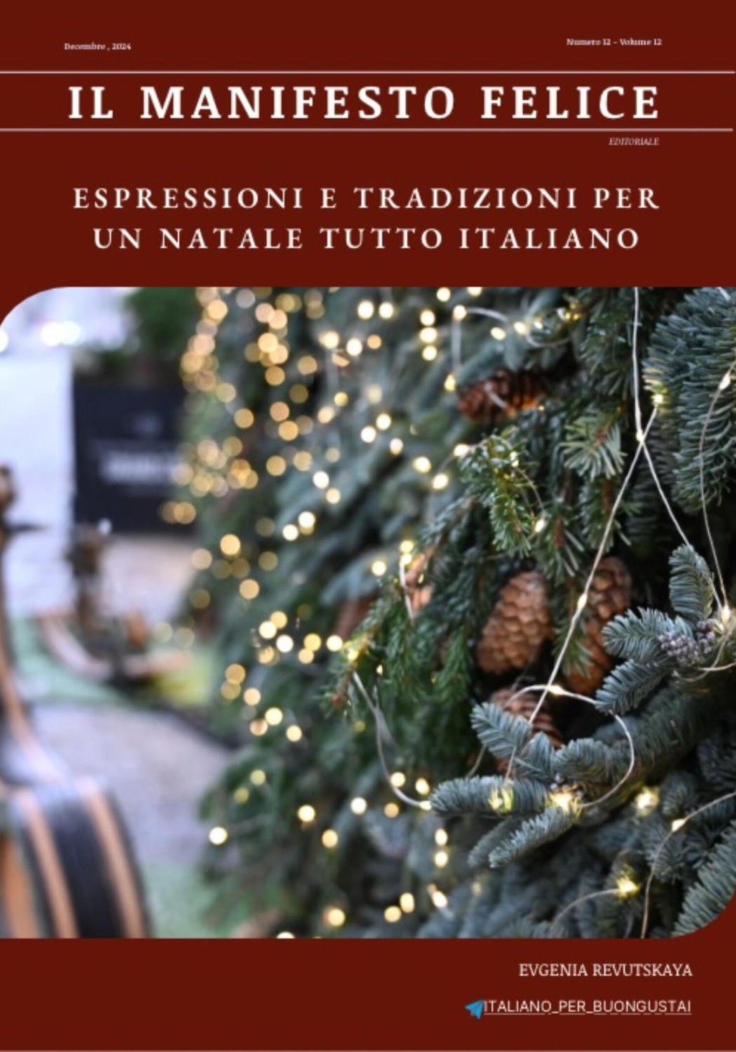 Обложка книги «Il Manifesto Felice, dicembre 2024»