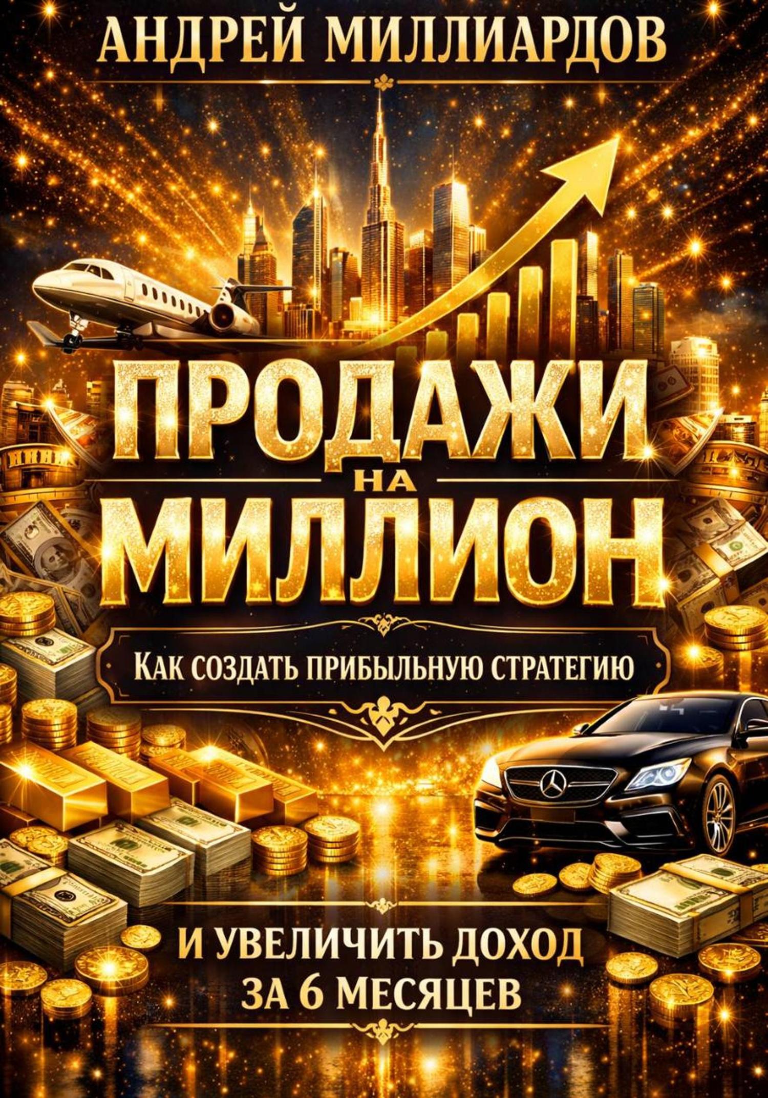 Обложка книги «Продажи на миллион. Как создать прибыльную стратегию и увеличить доход за 6 месяцев»