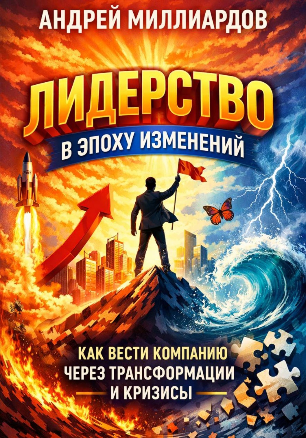 Обложка книги «Лидерство в эпоху изменений. Как вести компанию через трансформации и кризисы»