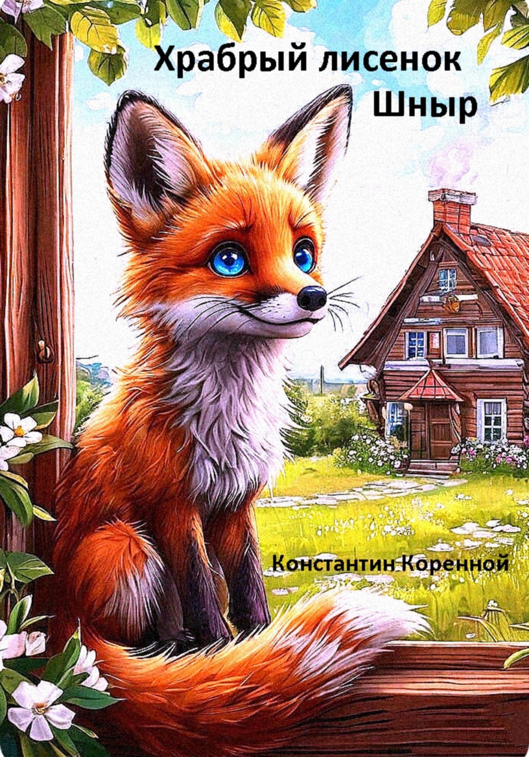 Обложка книги «Сказка для детей. Храбрый лисенок Шныр.»