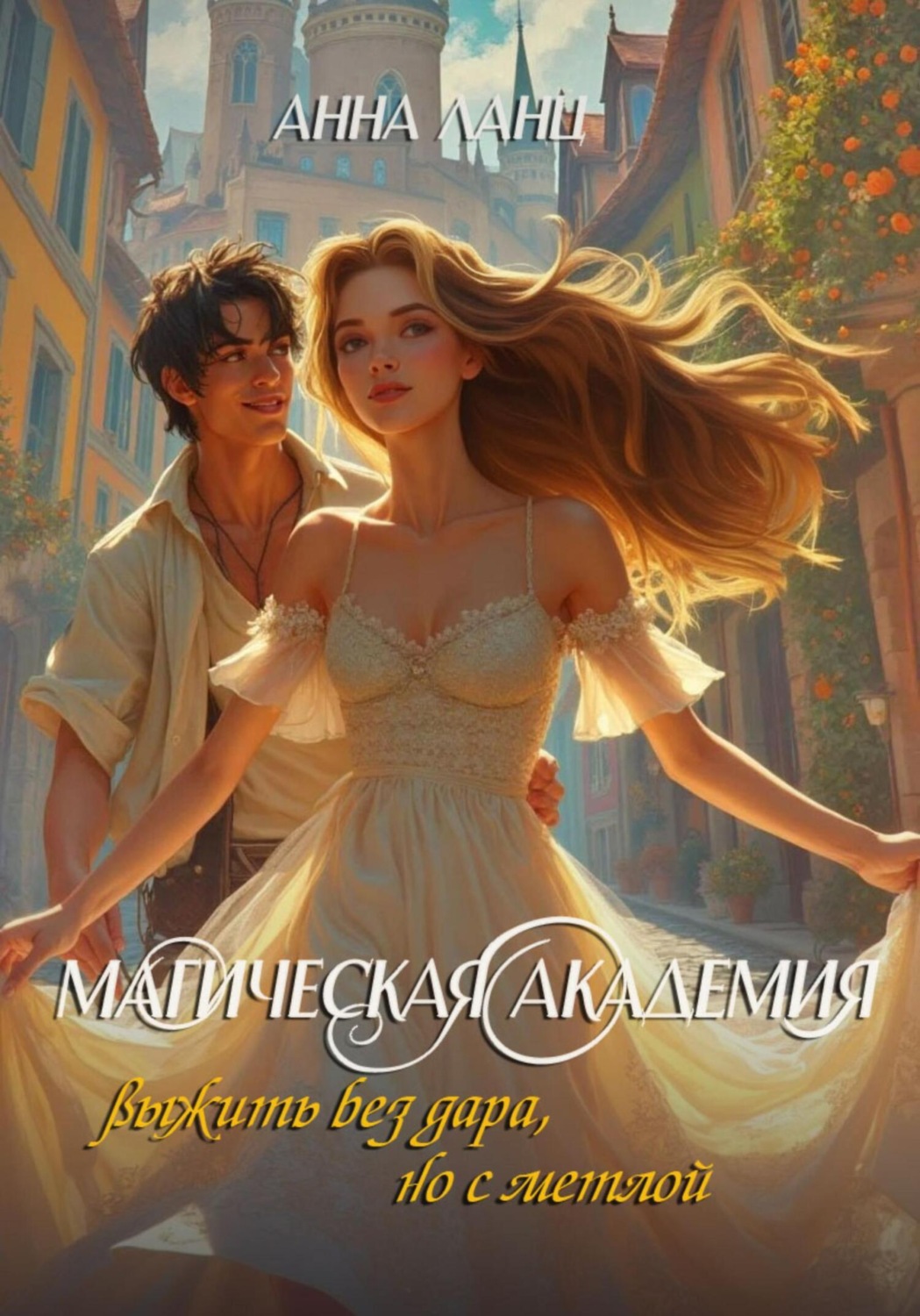 Обложка книги «Магическая Академия: выжить без дара, но с метлой»