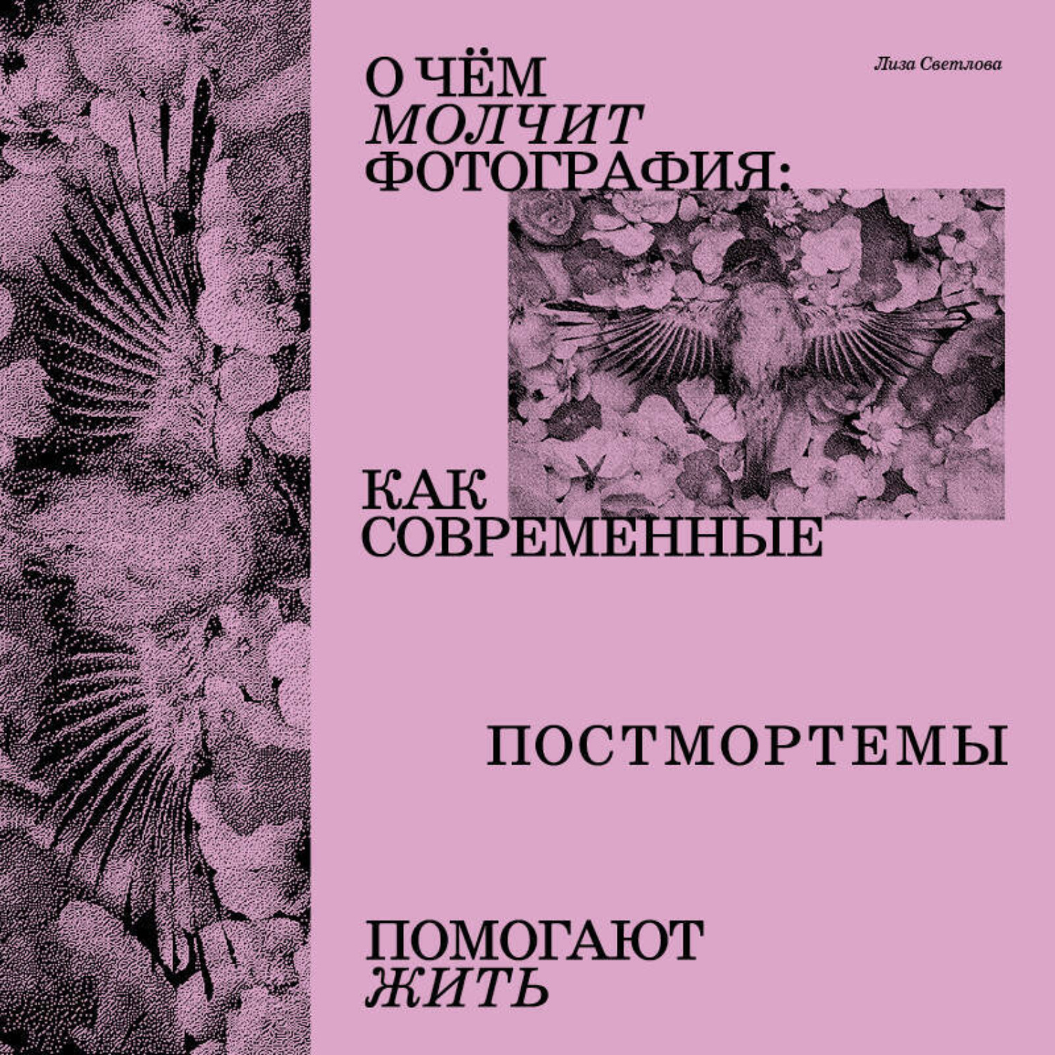 Обложка книги «О чем молчит фотография: как современные постмортемы помогают жить»