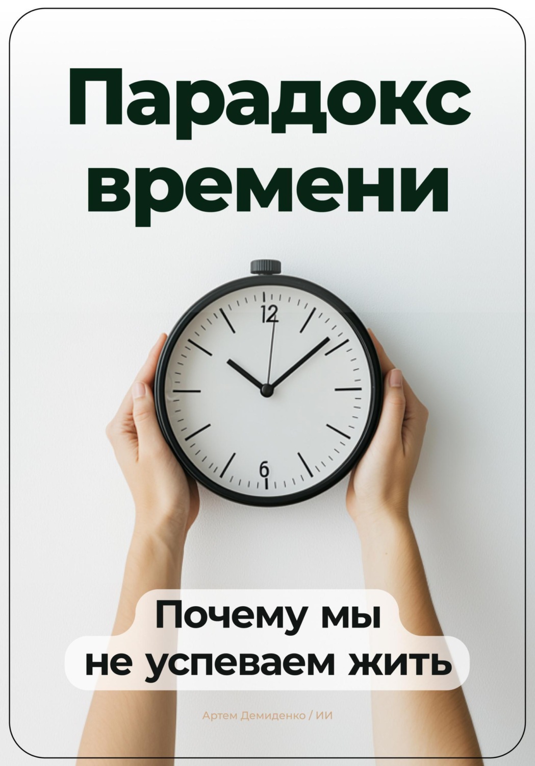 Обложка книги «Парадокс времени: Почему мы не успеваем жить»
