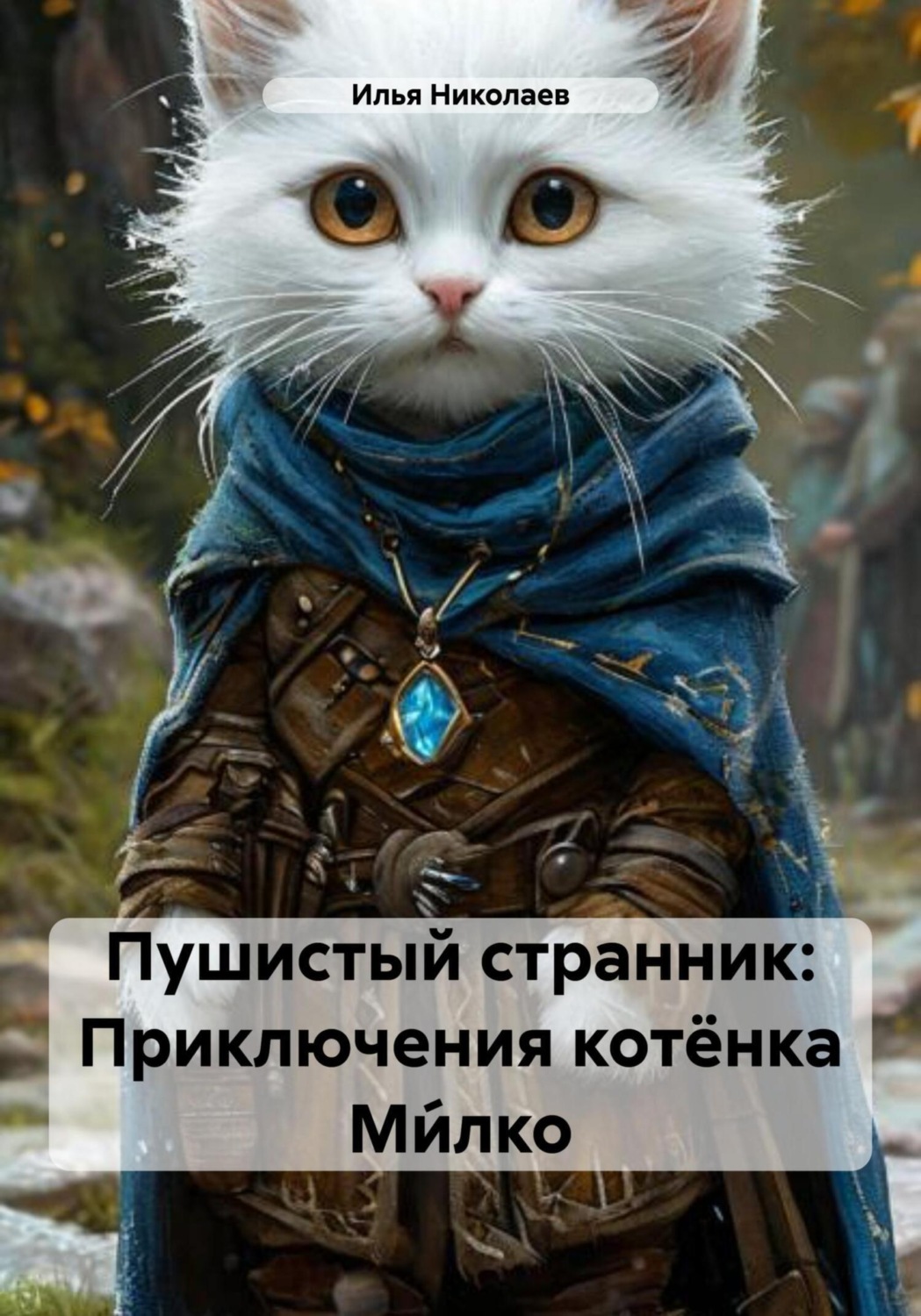 Обложка книги «Пушистый странник: Приключения котёнка Ми́лко»