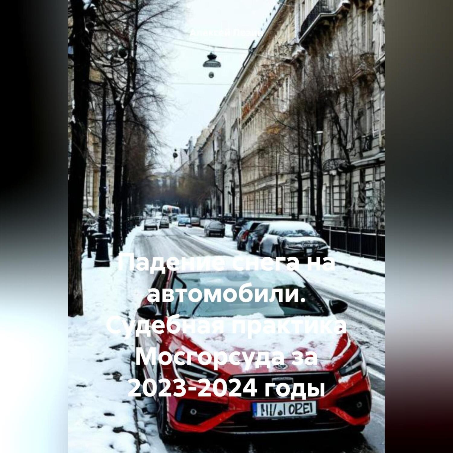 Обложка книги «Падение снега на автомобили. Судебная практика Мосгорсуда за 2023-2024 годы»