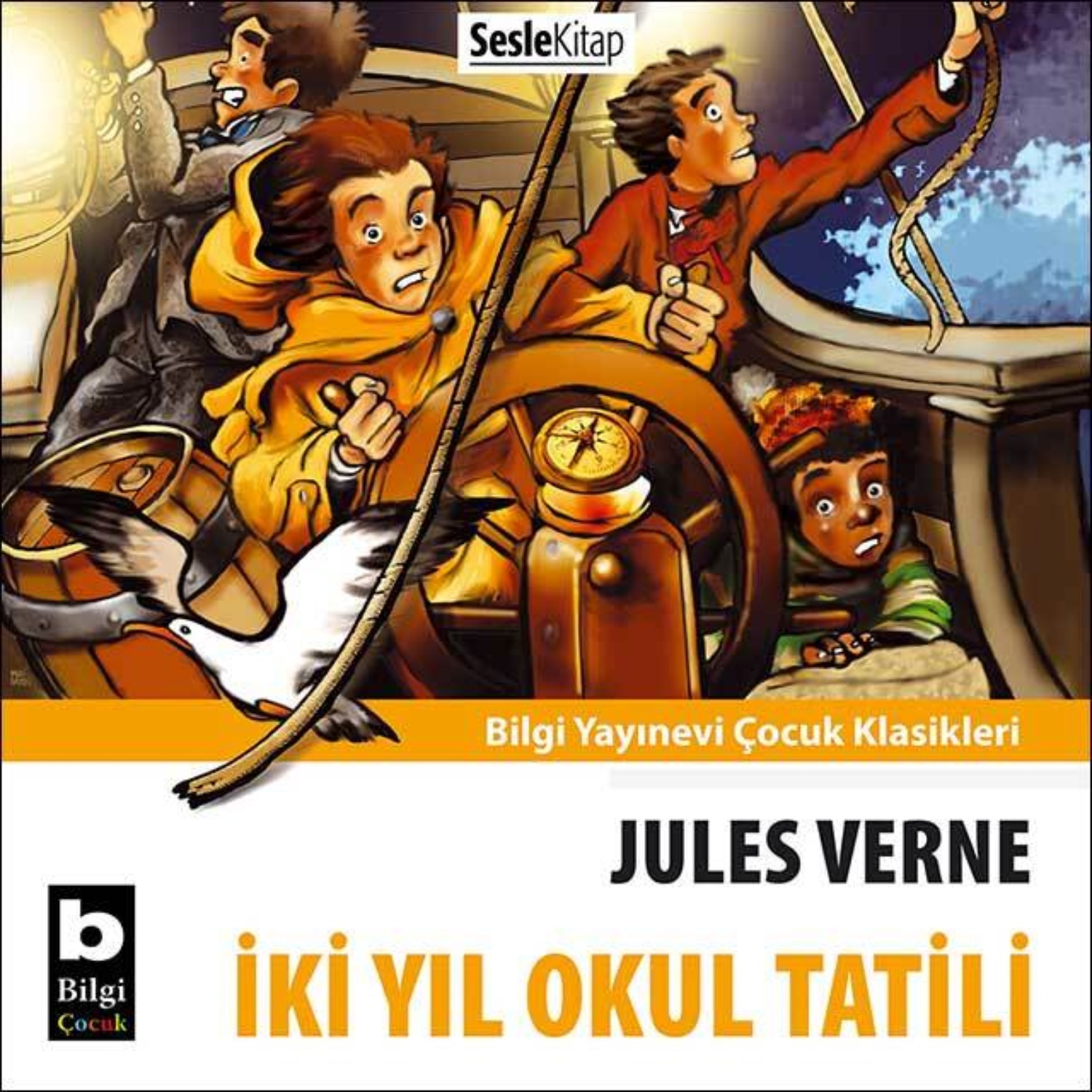 Обложка книги «İki Yıl Okul Tatili»