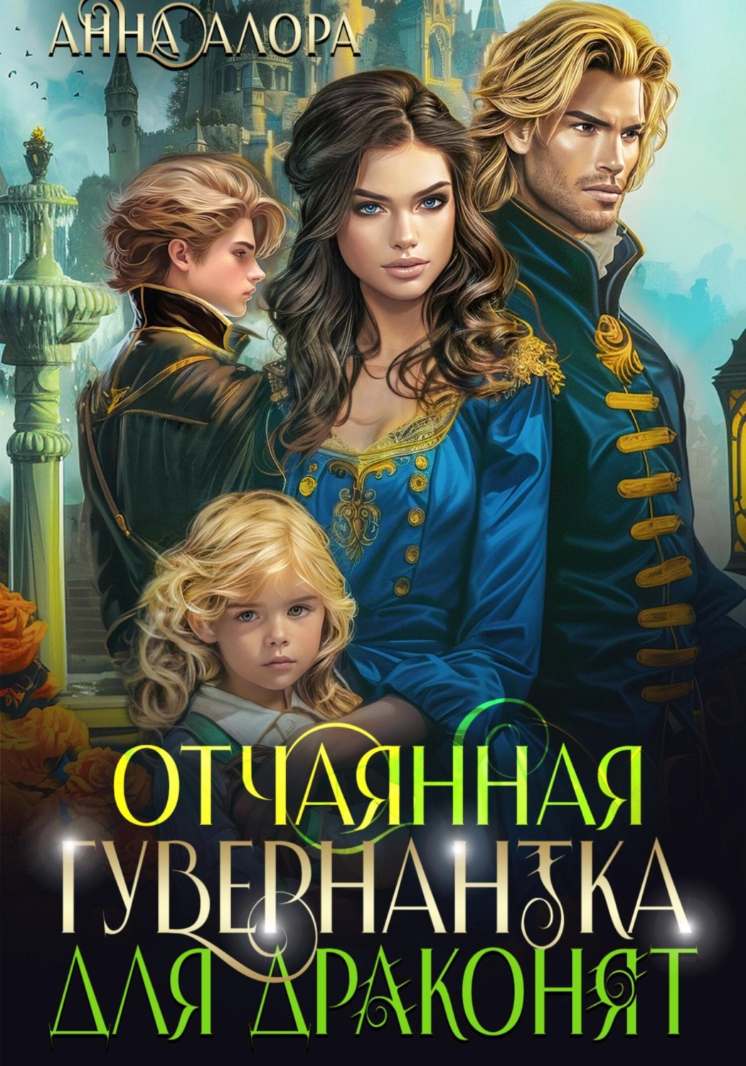 Обложка книги «Отчаянная гувернантка для драконят»