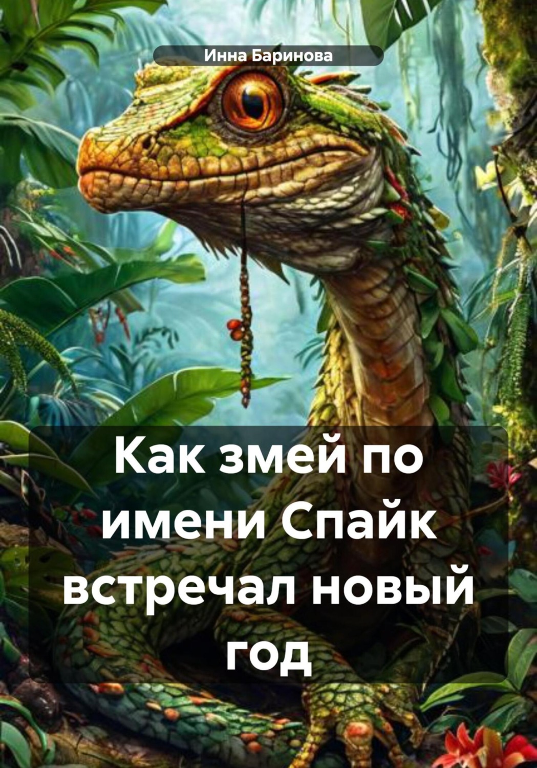 Обложка книги «Как змей по имени Спайк встречал Новый год»