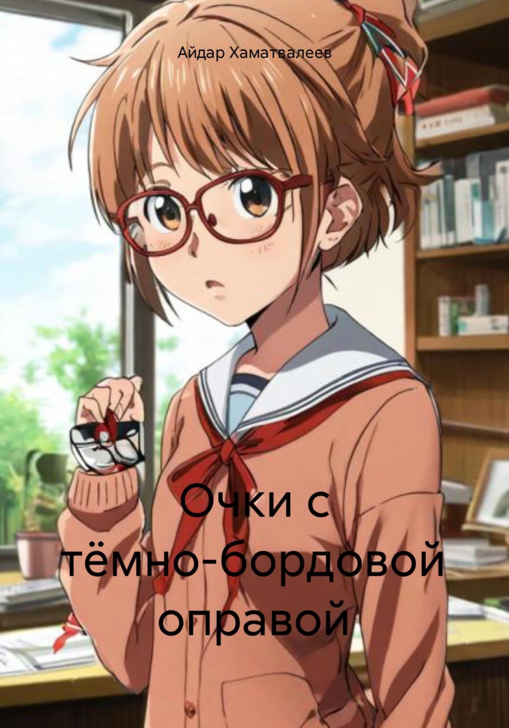 Обложка книги «Очки с тёмно-бордовой оправой»